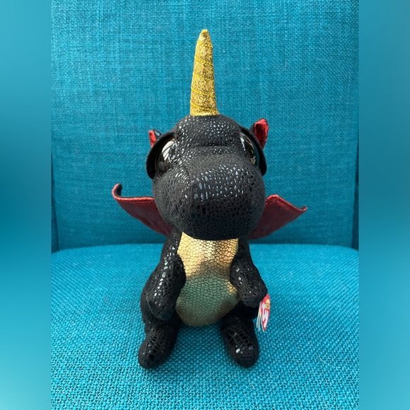 Ty Beanie Boos “Grindal” Dragon 12” Plush Stuffed Animal - Picture 2 of 9